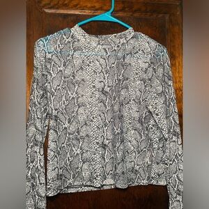 Vintage Mesh Snake Long Sleeve Top
